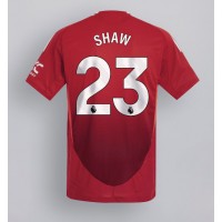 Manchester United Luke Shaw #23 Domáci futbalový dres 2024-25 Krátky Rukáv